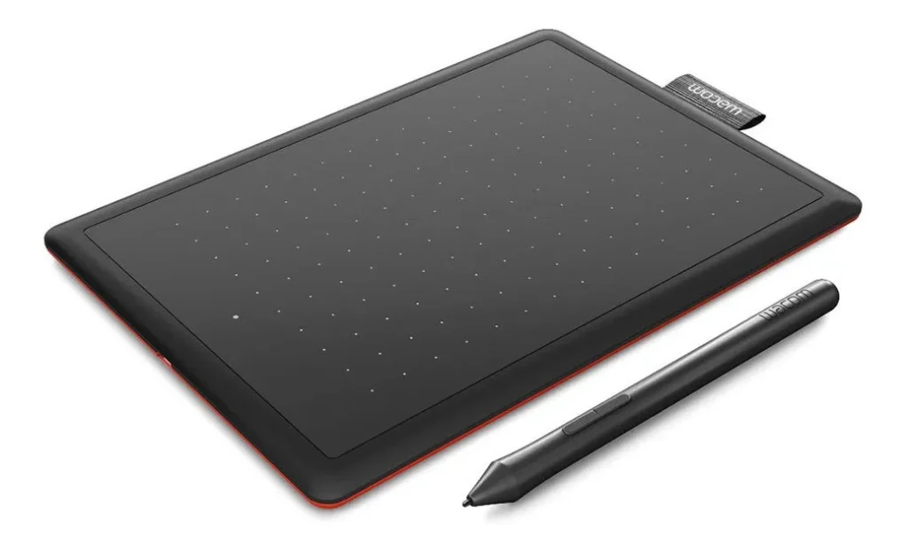 Mesa Digitalizadora One By Wacom CTL472 Pequena Cor Preto e Vermelho